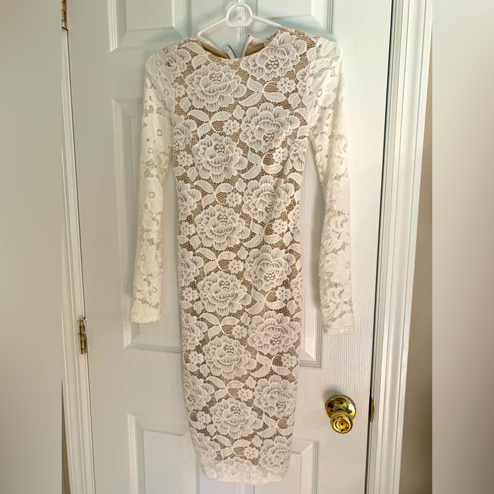 Lace midi dress